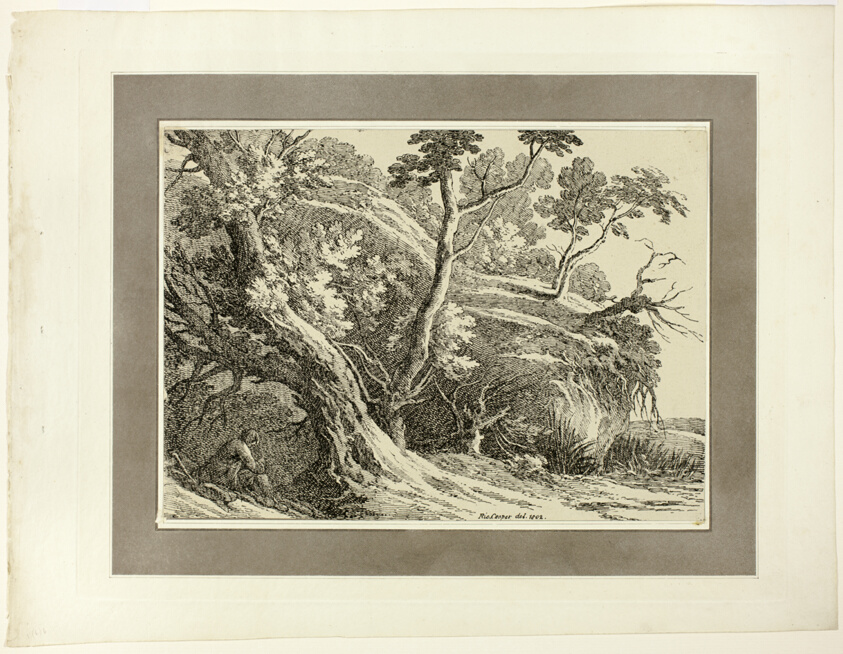 Landscape with Large Trees, from the first issue of Specimens of Polyautography