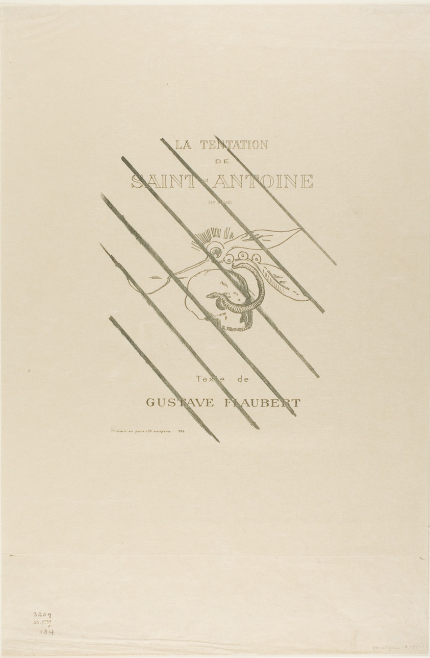Frontispiece/Title Plate for the Tentation de St. Antoine