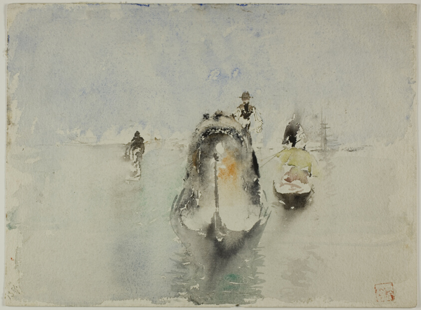 Gondolas, Grand Canal, Venice