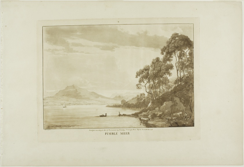 Pimble Meer, plate ten from Twelve Views in Wales
