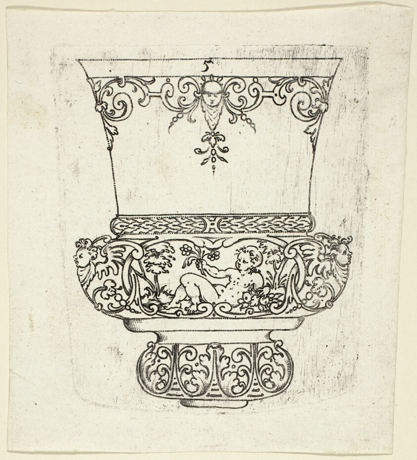 Plate 5, from twenty ornamental designs for goblets and beakers
