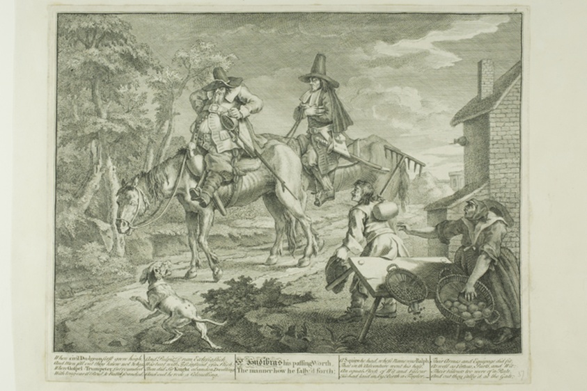 Hudibras Sallying Forth, plate two from Hudibras