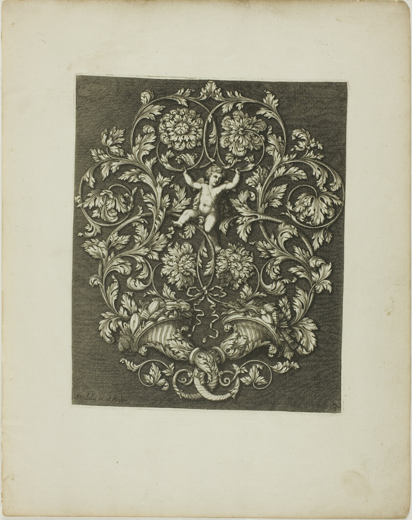 Plate Three, from A New Book of Ornaments