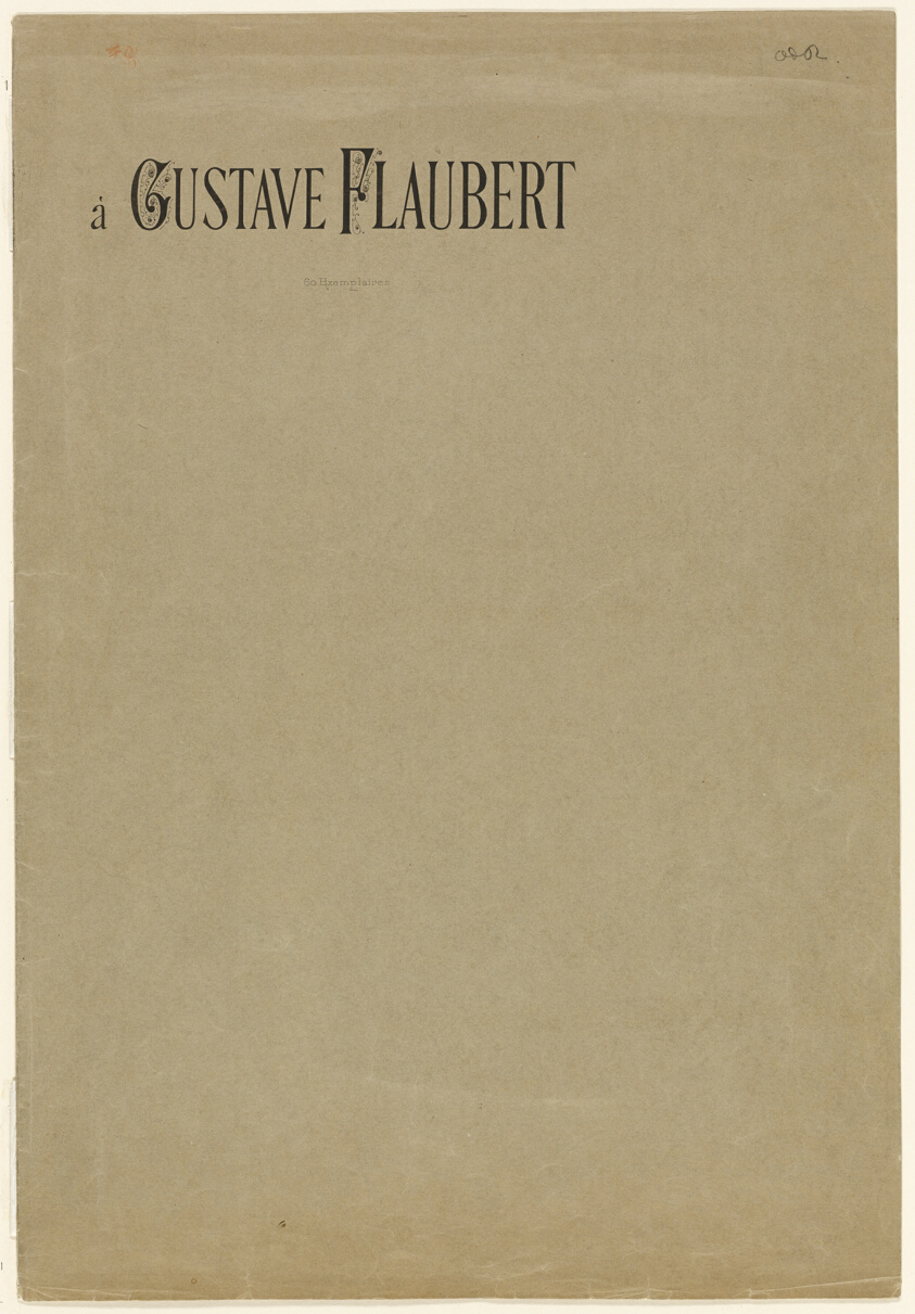 Portfolio Cover for A Gustave Flaubert (Tentation de Saint-Antoine)