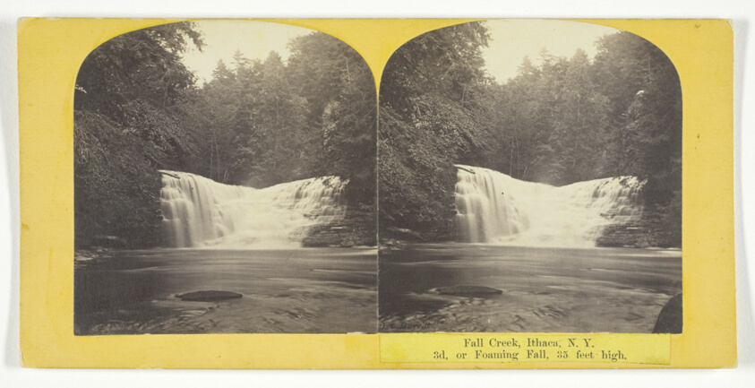 Fall Creek, Ithaca, N.Y. 3d. or Foaming Fall, 35 feet high