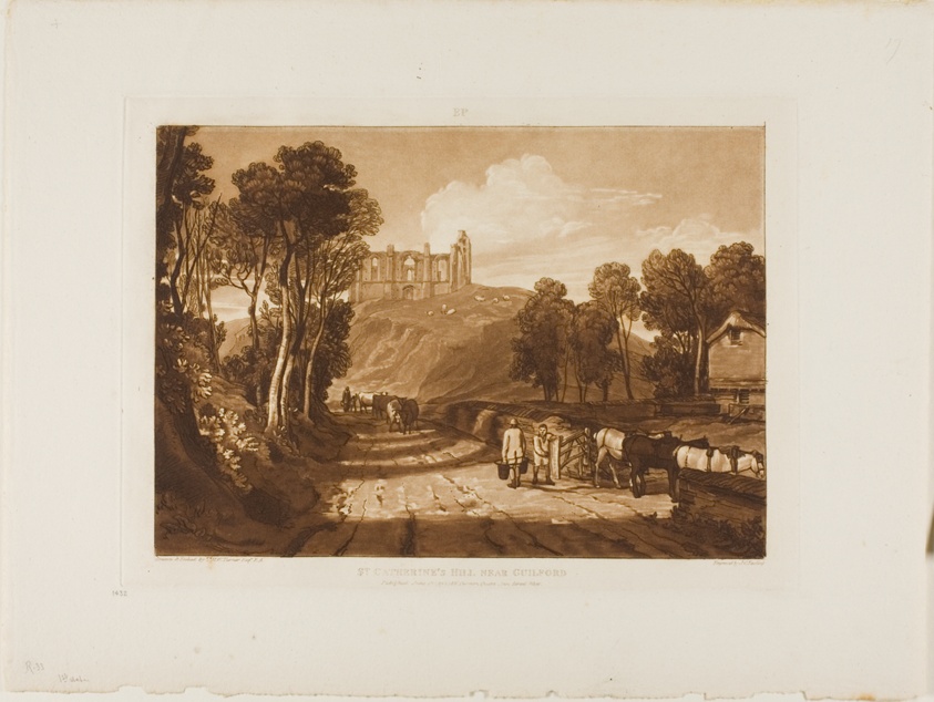 St. Catherine's Hill Near Guilford, plate 33 from Liber Studiorum