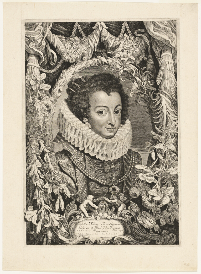 Elisabeth of Bourbon, Queen of Spain, plate 13 from Duces Burgundiae (Dukes of Burgundy)