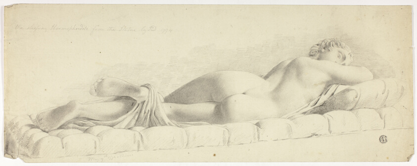 Study after Ancient Statue of the Sleeping Hermaphrodite