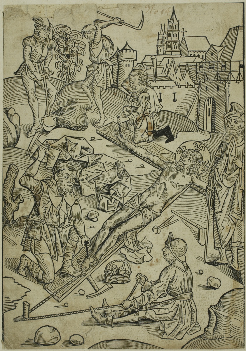 Christ Nailed to the Cross, page 85 from the Treasury (Schatzbehalter)