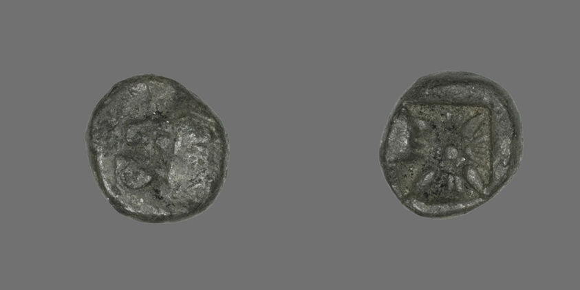 Diobol (Coin) Depicting a Lion