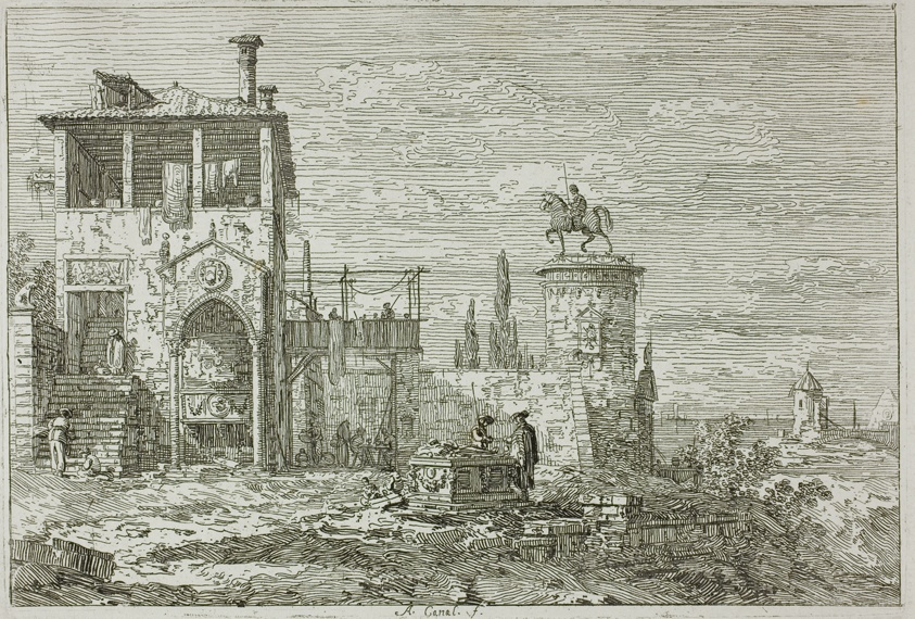 The Equestrian Monument, from Vedute