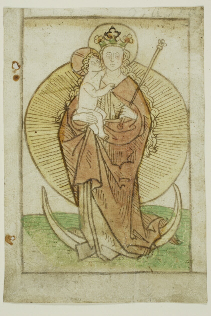 The Virgin and Child with Crown and Sceptre on a Crescent