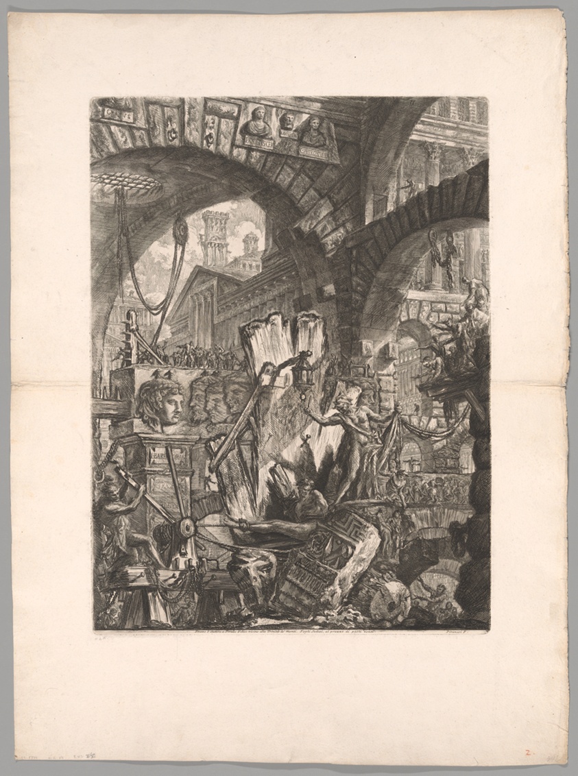 The Man on the Rack, plate 2 from Imaginary Prisons