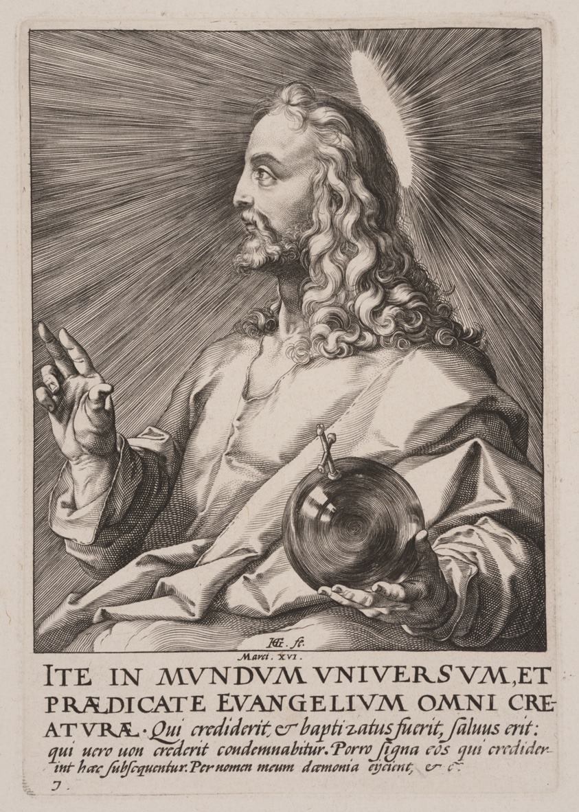 Christ (as Salvator Mundi), from Christ, the Apostles and St Paul with the Creed