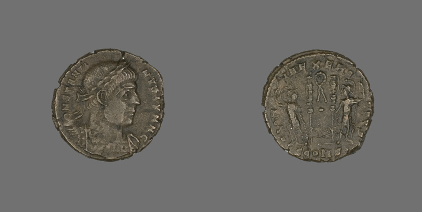Coin Portraying Emperor Constantine II Caesar