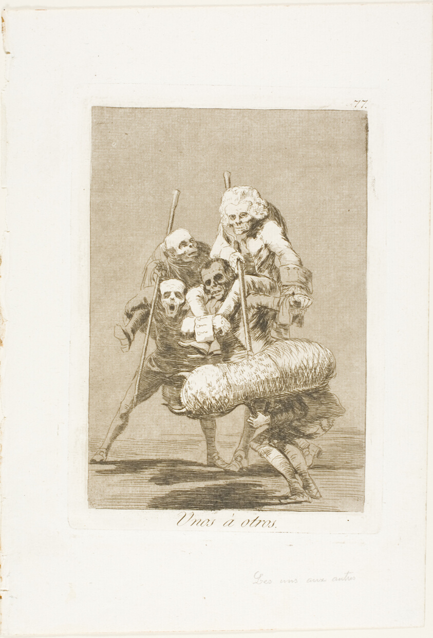 What One Does to Another, plate 77 from Los Caprichos