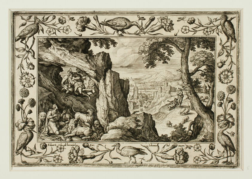 Daniel in the Lion's Den, from Landscapes with Old and New Testament Scenes and Hunting Scenes