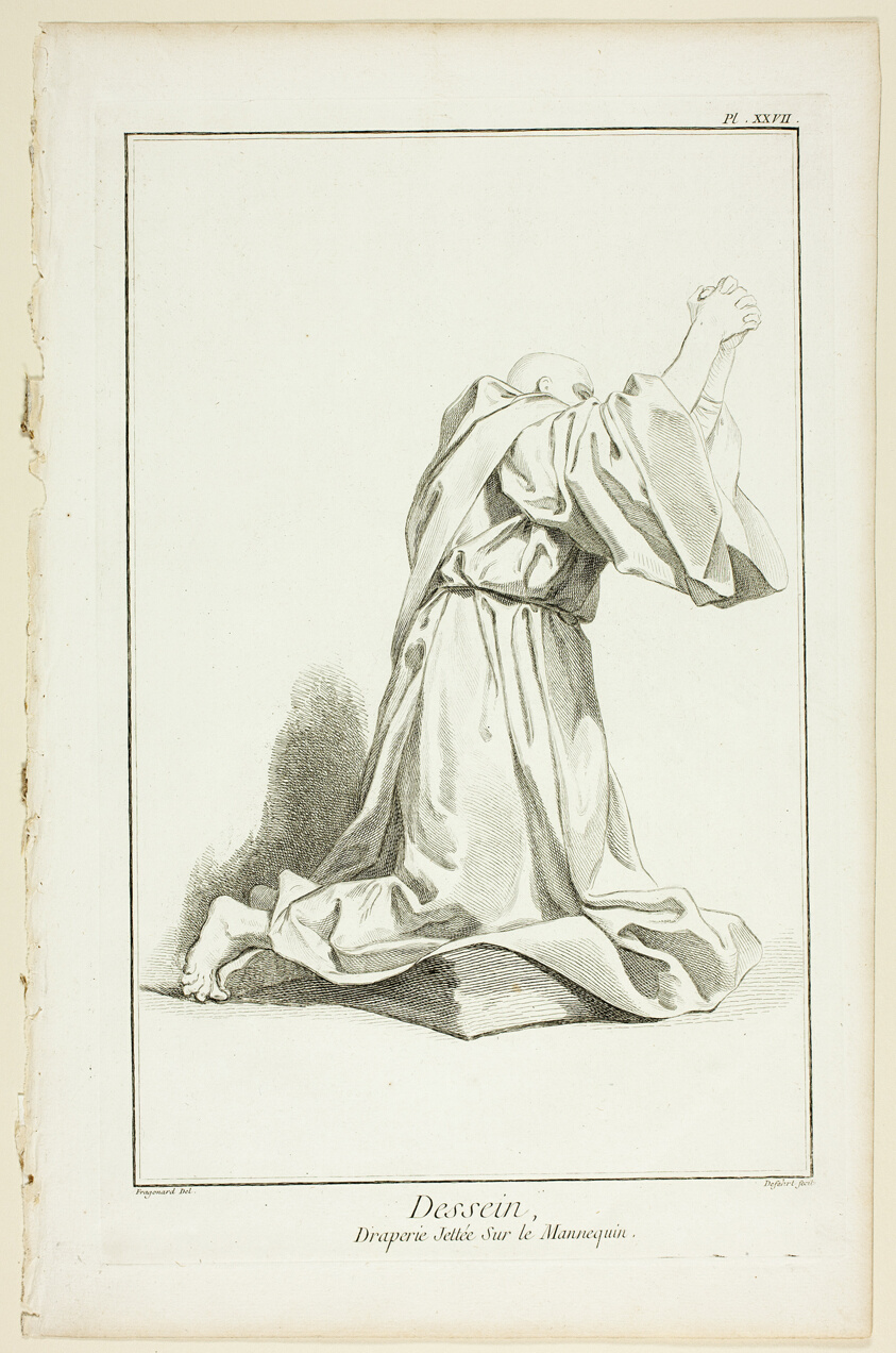 Design: Drapery Arranged On a Model, from Encyclopédie