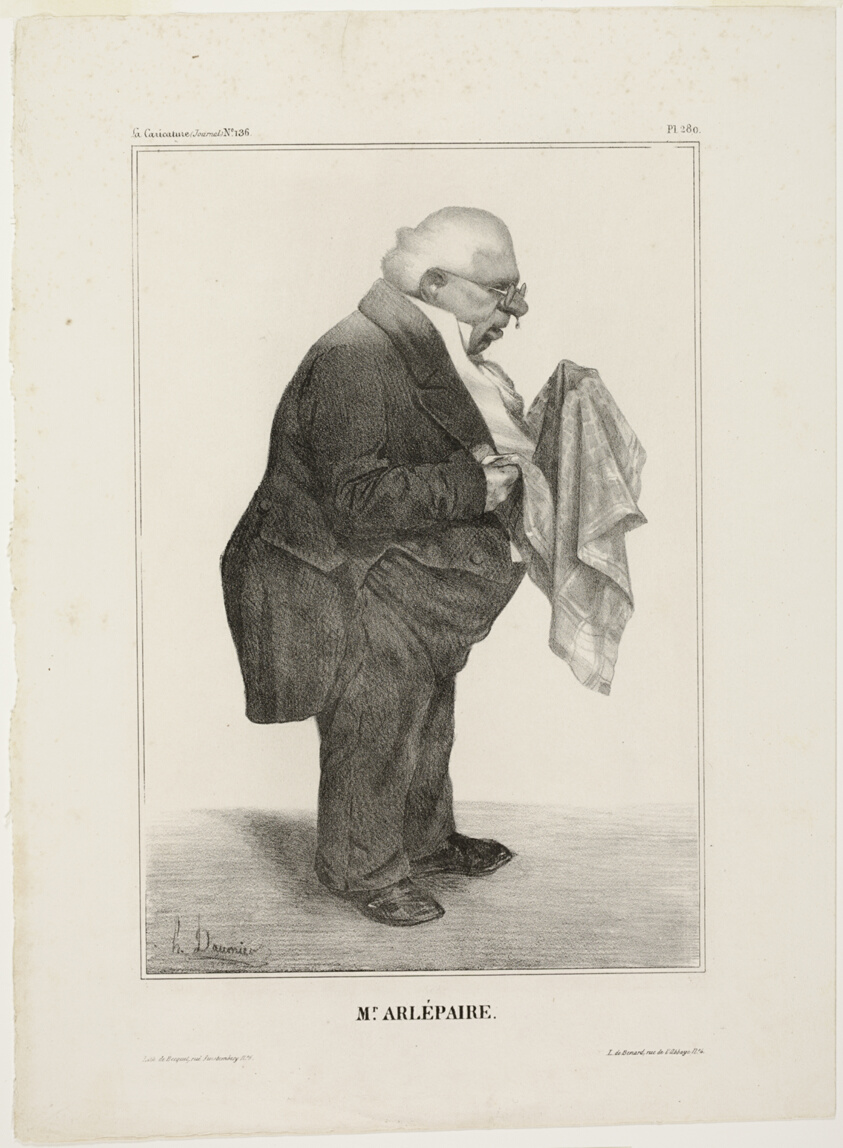 Mr. Arlépaire.., plate 280 from Célébrités de la Caricature