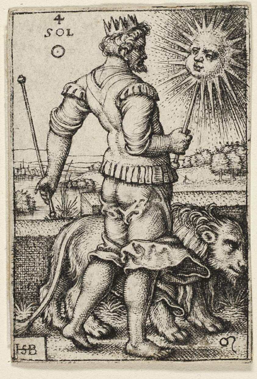 Sun, plate four from The Seven Planets with the Zodiacs