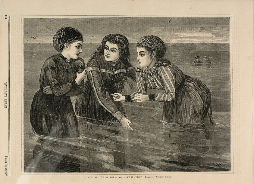 Bathing at Long Branch—"Oh, Ain't it Cold"