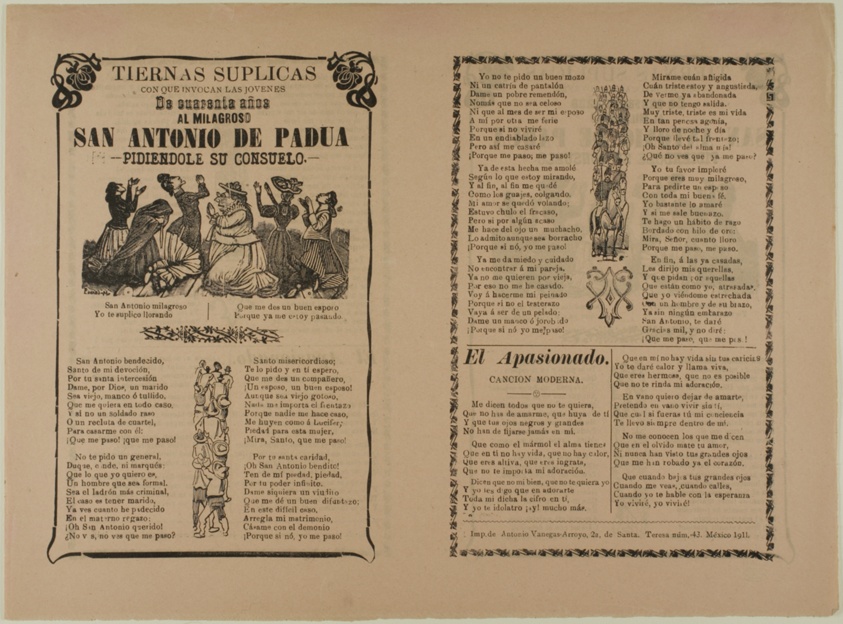 Heartfelt Pleas Invoked by the Youth of 40 Years to the Miraculous St. Anthony of Padua Asking for his Consolation