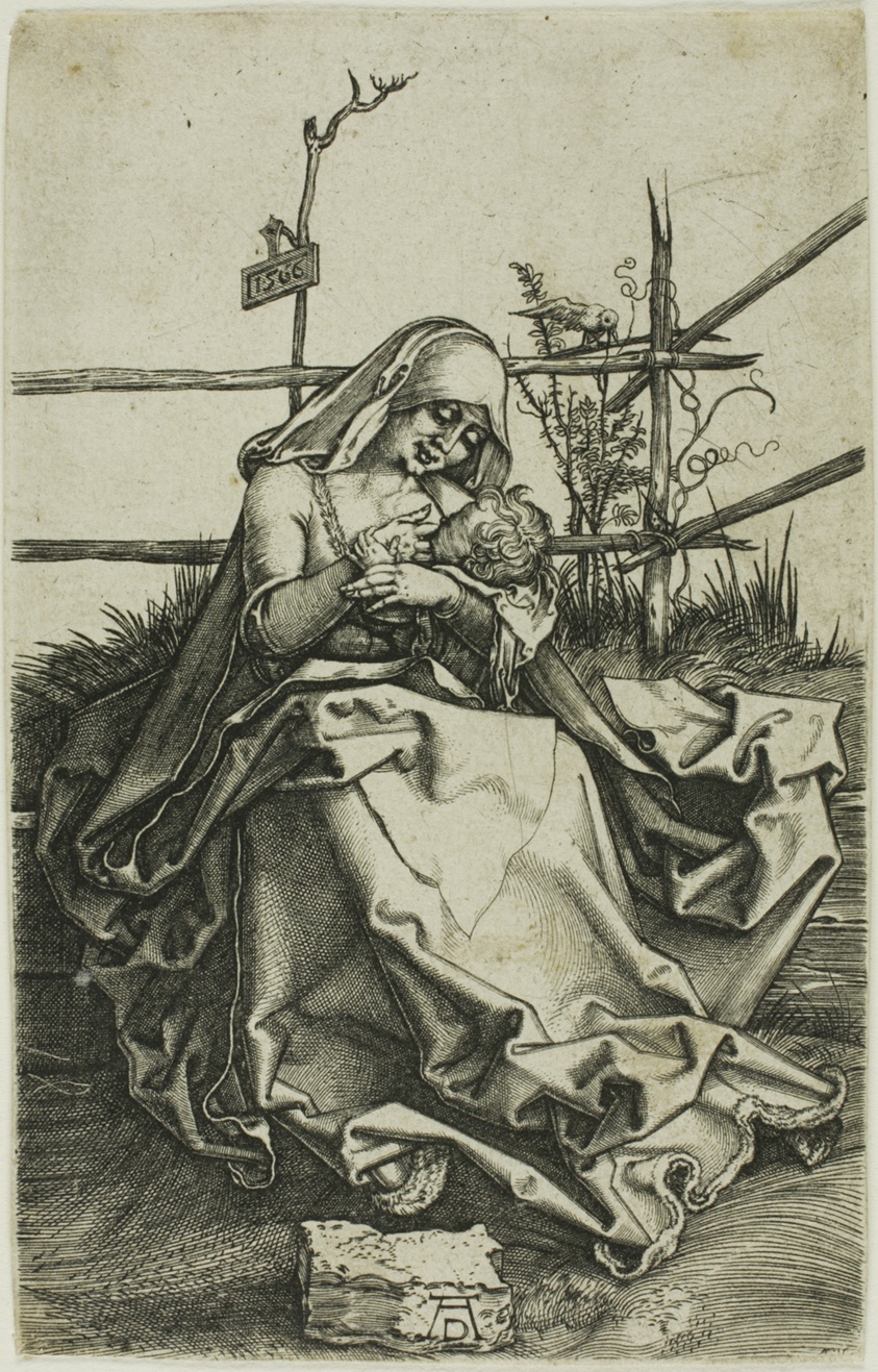 Madonna on a Grassy Bank
