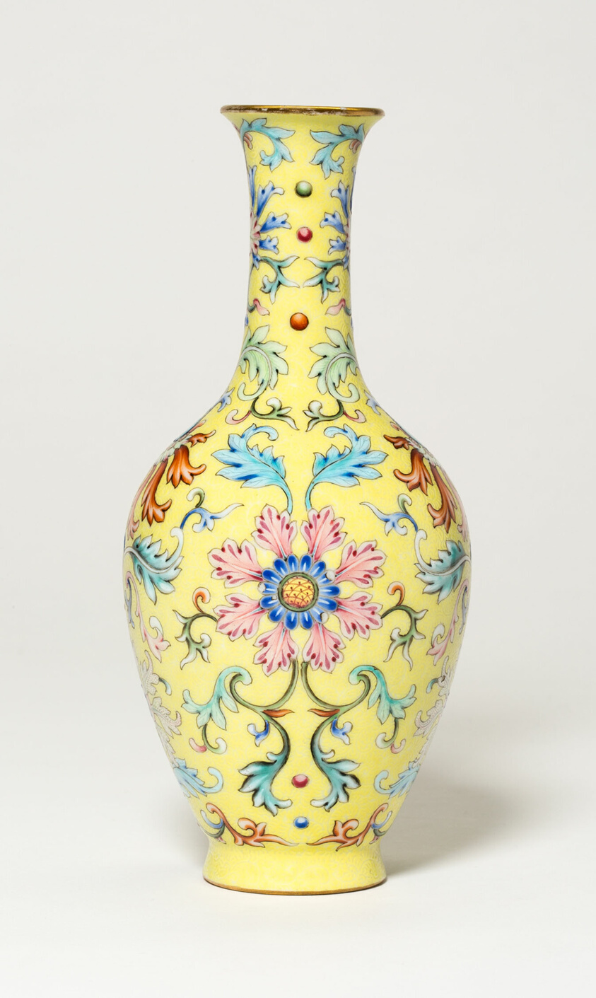 Vase with Floral Scrolls