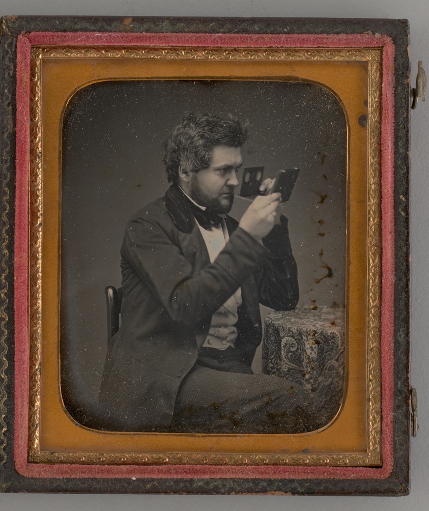 Untitled (Portrait of Man Looking Through a Stereoscope)