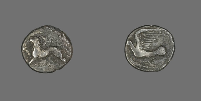 Hemidrachm (Coin) Depicting a Chimera