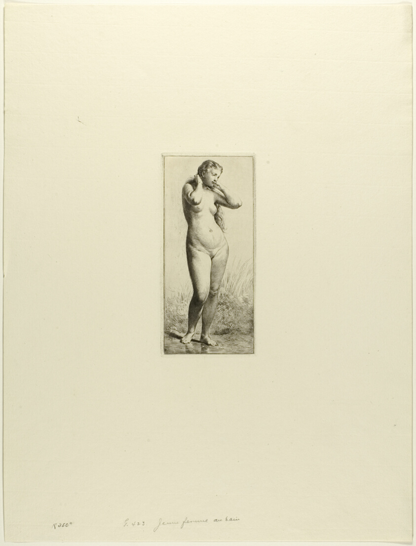 Young Woman Bathing