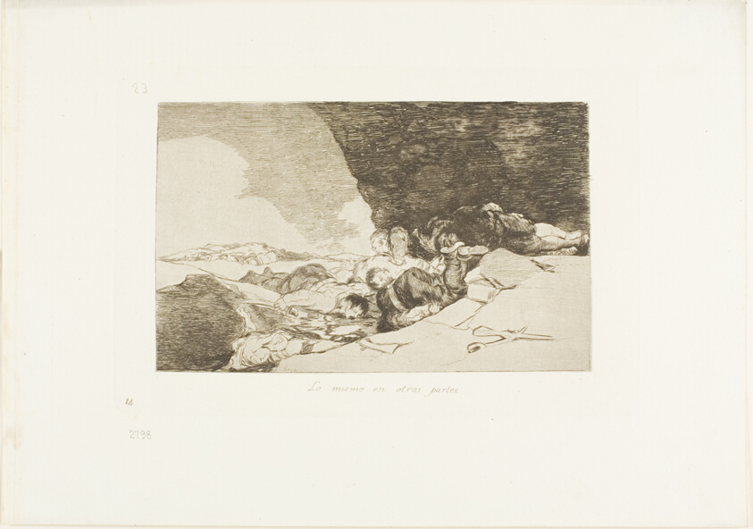 The Same Elsewhere, plate 23 from The Disasters of War