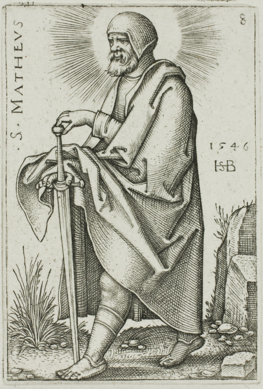 St. Matthew, plate 8 from The Twelve Apostles
