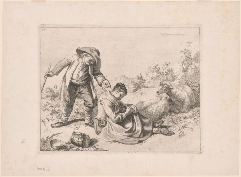 Plate 10, from The Set of 12 Pastorals Scenes