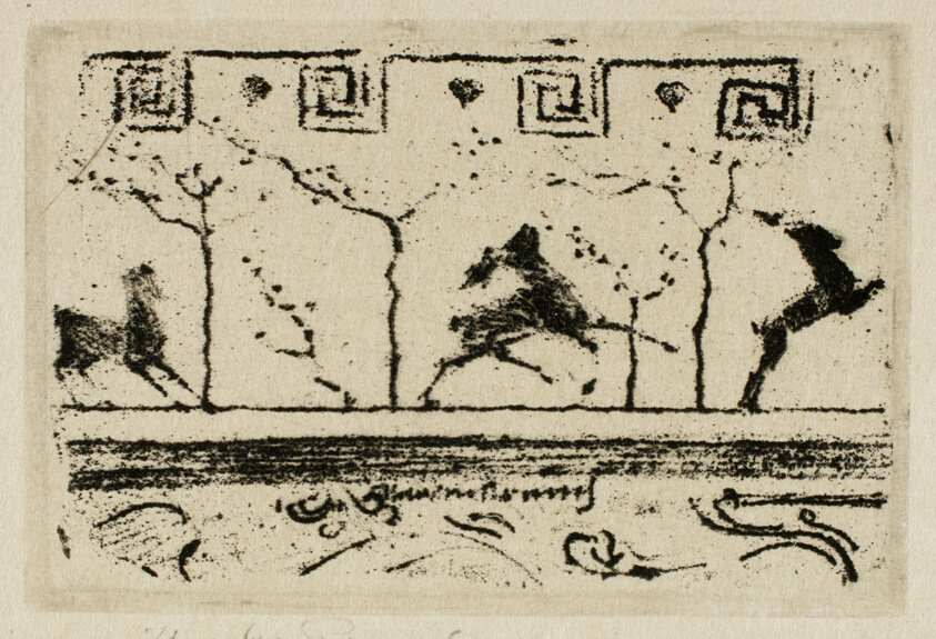 Stags, A Study for the Decoration of a Frame (Third Version)
