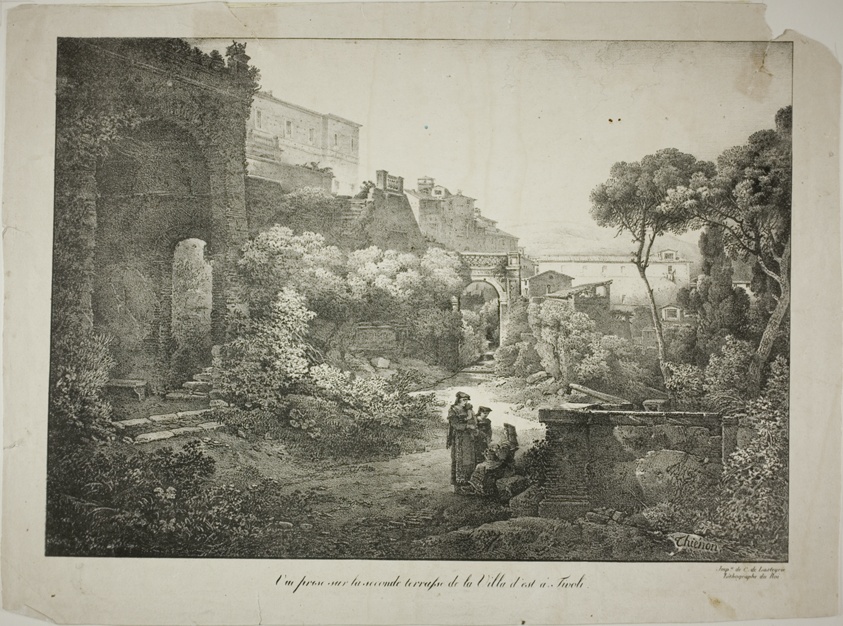 View From the Second Terrace of the Villa d'est at Tivoli
