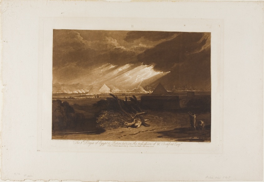 The Fifth Plague of Egypt, plate 16 from Liber Studiorum