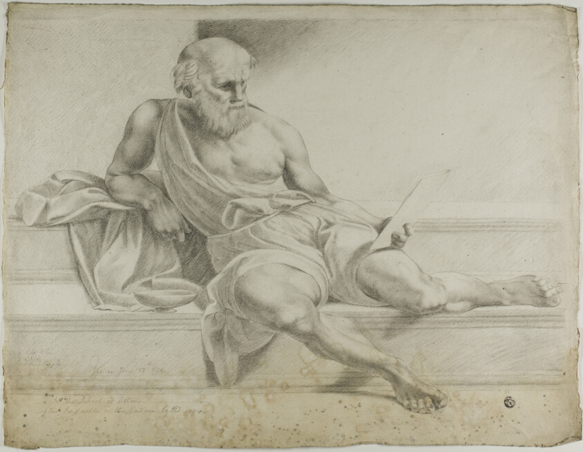 Study after Raphael's Diogenes in the School of Athens