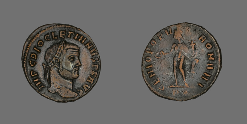 Follis (Coin) Portraying Emperor Diocletian
