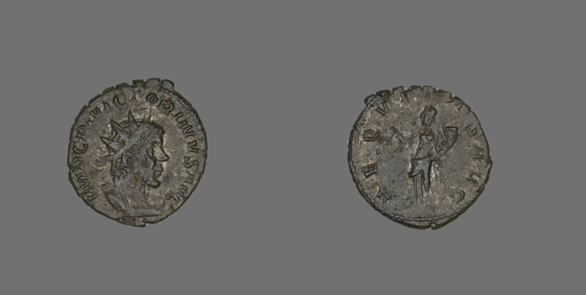 Coin Portraying Emperor Victorinus