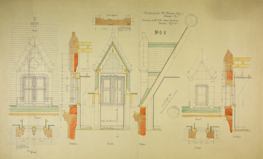 William Borden Residence, Chicago, Illinois, Dormer Details