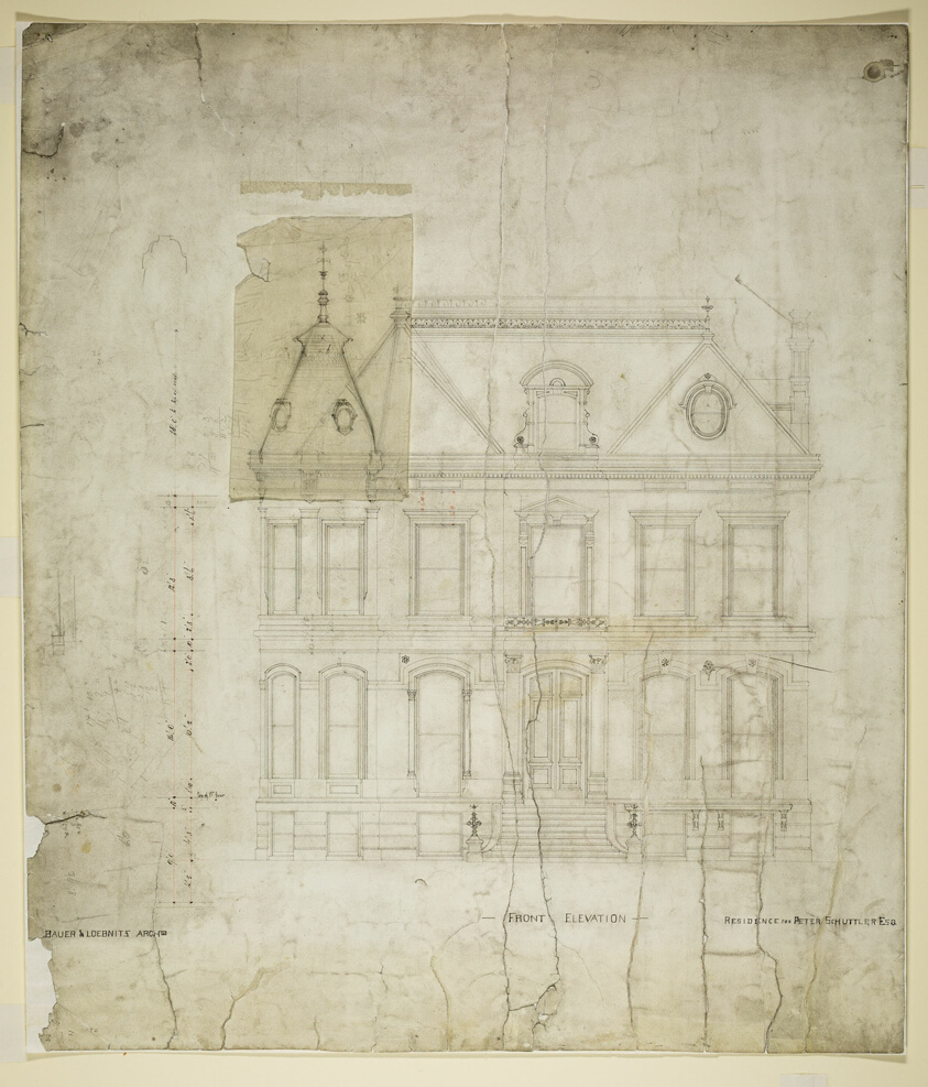 Peter Schuttler II House, Chicago, Illinois, Front Elevation