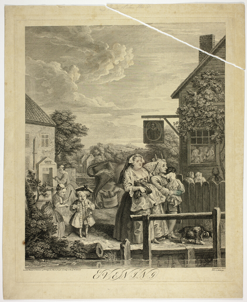 Evening, Plate Three from The Four Times of Day