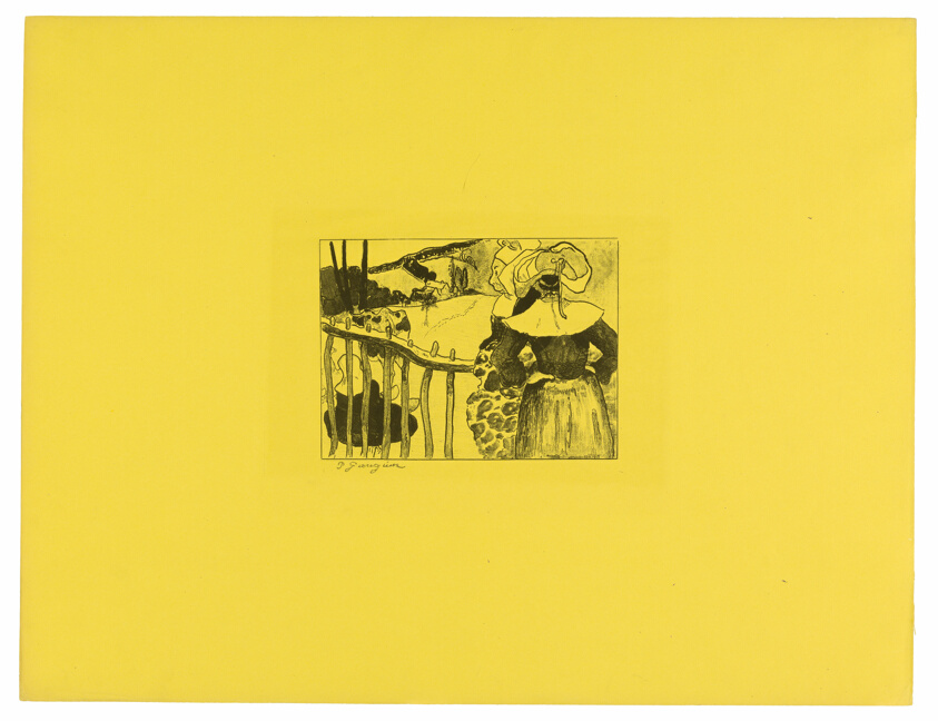 Breton Women by a Gate, from the Volpini Suite