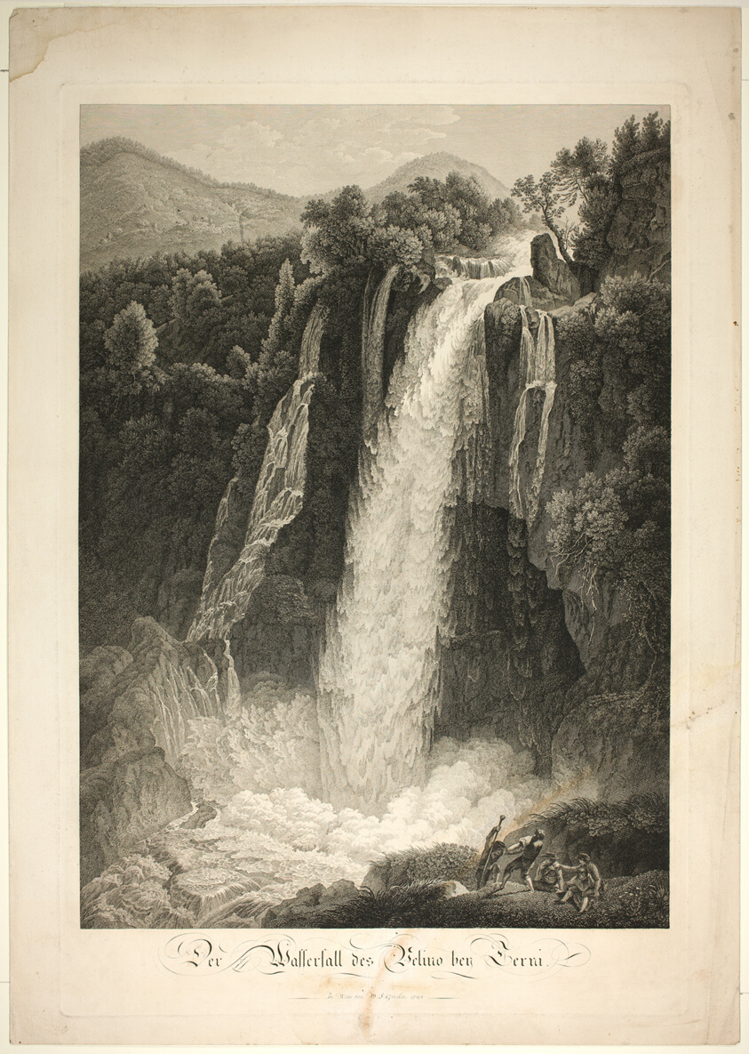 The Waterfall of Velino Near Terni, Rome