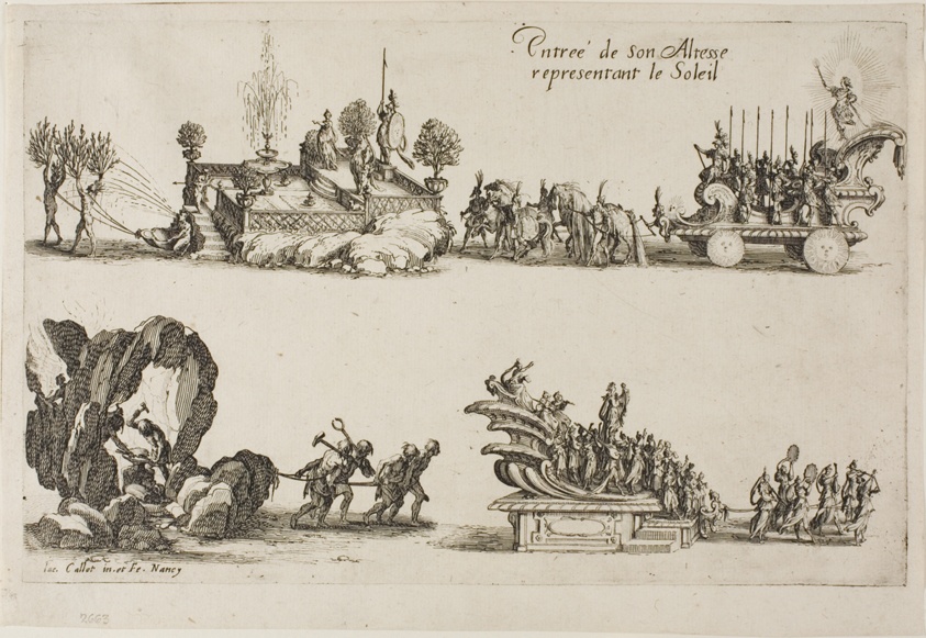Entry of His Highness, Representing the Sun, from The Combat at the Barrier