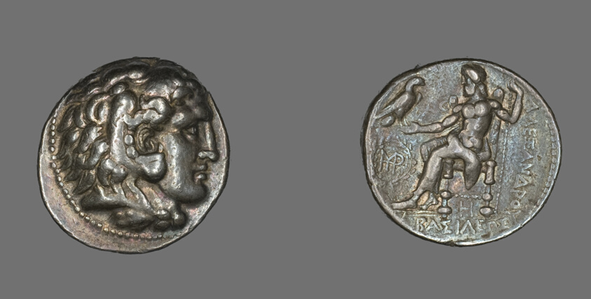 Tetradrachm (Coin) Depicting the Hero Herakles with the Features of Alexander the Great