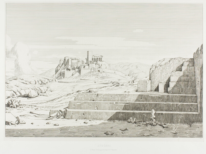 The Acropolis, Athens: The Pnyx, Areopagus, Acropolis and Mount Hymmettos