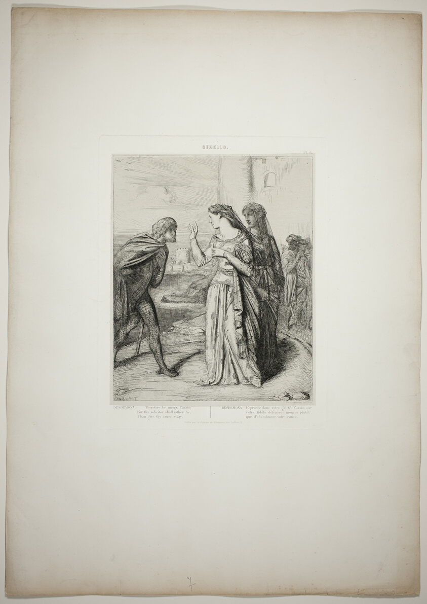 Therefore be merry, Cassio, plate six from Othello