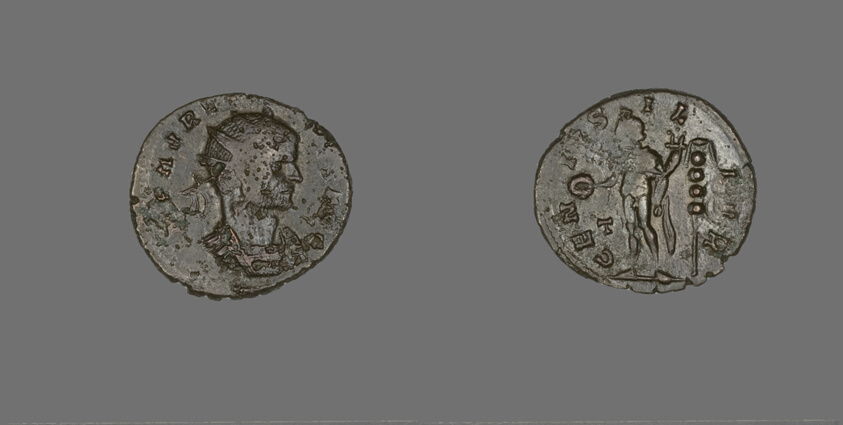 Coin Portraying Emperor Aurelian